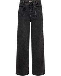 Mos Mosh - Deluxe Jeans Met Wijde Pijpen En Hoge Taille - Lyst