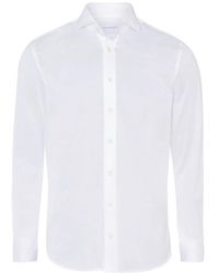Baldessarini - Overhemden ,Wit ,Katoen Jersey Shirt Hugh - Lyst