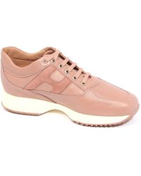 Hogan - Schoenen ,Roze ,Leer Interactive Sneakers - Lyst