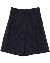 Max Mara - Korte Broeken ,Blauw ,Short - Lyst