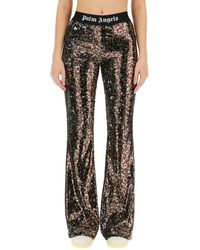 Palm Angels - Flare Fit Wijde Broek - Lyst