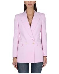 McQueen - Double-Breasted Wool Blazer - Lyst
