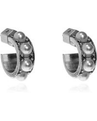 AllSaints - Glass Pearl Earrings - Lyst