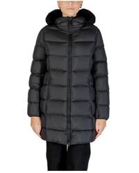 Colmar - Jassen ,Zwart ,Polyester Zwarte Hoodie Winterjas Voor Vrouwen - Lyst