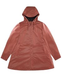 Rains - Jassen ,Rood ,A-Line W Jacket - Lyst