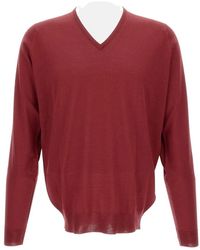 John Smedley - V-Neck Knitwear - Lyst