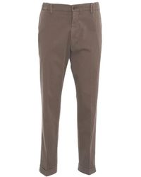 BRIGLIA - Bruine Chino Broek - Lyst