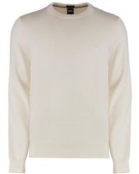 BOSS - Round-Neck Knitwear - Lyst