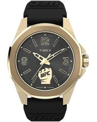 Timex - Accessoires ,Zwart ,Synthetisch Sporthorloge Met Band - Lyst