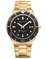 Bering - Accessoires ,Geel Horloge Goud, Zwart Classic 18940-732 - Lyst