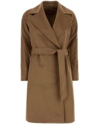 Max Mara - Jassen ,Bruin ,Wol Dravenna Coat - Lyst