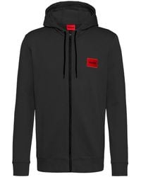 HUGO - Sweatshirt Met Ritssluiting - Lyst
