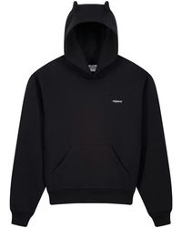 Coperni - Hoodies & Sweatvesten ,Zwart ,Katoen Horn Hoodie - Lyst