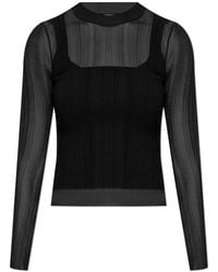 Sportmax - Tops ,Zwart ,Polyester Buono Top - Lyst