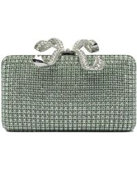 Self-Portrait - Grüne Chainmail Clutch Tasche - Lyst