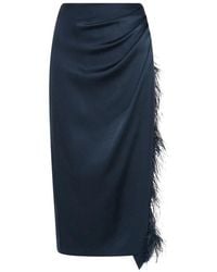 Marella - Rokken ,Blauw ,Polyester Mllsottile Rok - Lyst