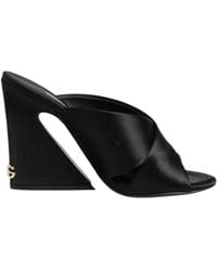 Dolce & Gabbana - Barocke High Heel Satin Sandalen - Lyst