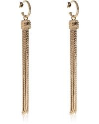 Balmain - Accessoires ,Geel ,Messing Tassel Oorbellen - Lyst