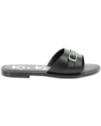 Kickers - Stilvolle leder mules - Lyst