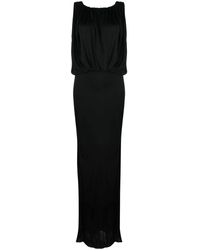 Saint Laurent - Elegante Zwarte Jurk Aw25 - Lyst