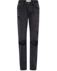 One Teaspoon - Jeans ,Zwart ,Katoen Zwarte Truckers Mid Waist Jeans - Lyst