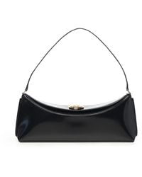 Jacquemus - Schwarze Leder-Crossbody-Tasche Mit Magnetischer Klappe - Lyst