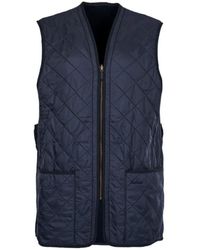 Barbour - Jassen ,Blauw ,Blauwe Diamant Gewatteerde Winter Gilet - Lyst