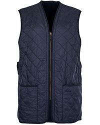 Barbour - Jassen ,Blauw ,Blauwe Diamant Gewatteerde Winter Gilet - Lyst