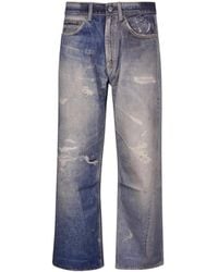 Our Legacy - Jeans ,Blauw ,Denim Digital Denim Print Third Cut Jeans - Lyst