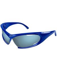 Balenciaga - Blaue sonnenbrille mit zubehör,stylische sonnenbrille bb0318s - Lyst