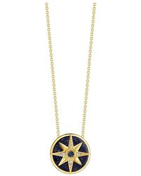 Thomas Sabo - Accessoires ,Geel ,Leer Damesketting Ketting Met Hanger Royalty Ster Met Stenen Goud Ke 2140-963-7 - Lyst