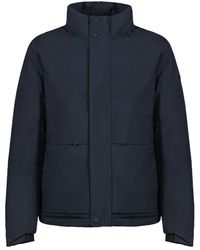 People Of Shibuya - Jassen ,Blauw ,Leer Technische Jas Met Primaloft Isolatie - Lyst