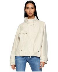 Dondup - Oversized Jacke Mit Hohem Kragen - Lyst
