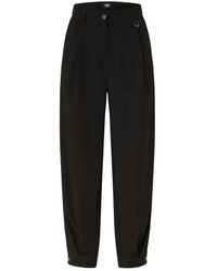 M·a·c - Broeken ,Zwart ,Katoen Tapered Broeken - Lyst