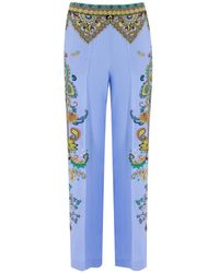 Etro - Wide Trousers - Lyst
