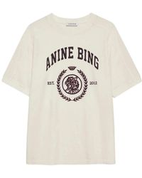 Anine Bing - Tops ,Wit ,T-Shirt - Lyst