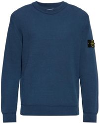 Stone Island - Logo Patch Sweater - Lyst