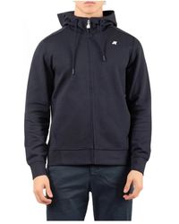 K-Way - Jassen ,Blauw ,Lichtgewicht Opvouwbare Jas - Lyst