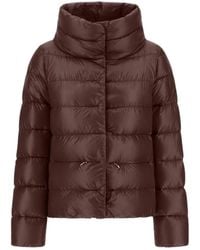 Herno - Jassen ,Bruin ,Nylon Cappa Van Ultralight Nylon - Lyst
