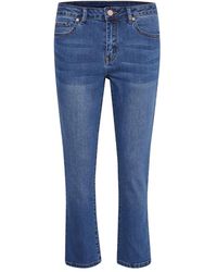 Kaffe - Cropped Jeans - Lyst
