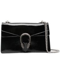 Gucci - Tiger head leder schultertasche - Lyst