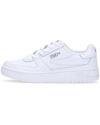 Fila - Weiße low-top-sneaker leder gummisohle - Lyst
