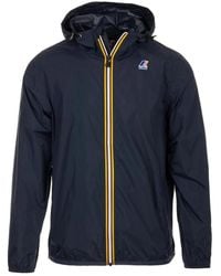K-Way - Jassen ,Blauw ,Nylon Le Vrai 4.0 Claude Jacket - Lyst