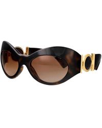 Versace - Sonnenbrille Mit Ovalem Rahmen - Lyst