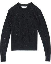 Genny - Truien & Vesten ,Zwart ,Wol Maglione Sottile Paillettes - Lyst