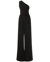 Michael Kors - Stretch Matte Jersey One-Shoulder Palazzo Jumpsuit - Lyst