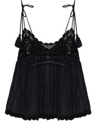 Ulla Johnson - Tops ,Zwart ,Katoen Bermuda Top - Lyst