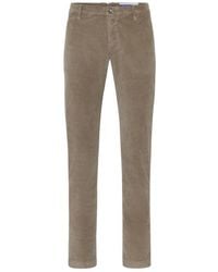 Jacob Cohen - Slim-fit braune cord-chinos - Lyst