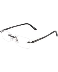 Cartier - Rechteckige Metallrahmenbrille - Lyst