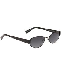 Kazar - Accessoires ,Zwart ,Zwarte Bril Met Metalen Frame - Lyst